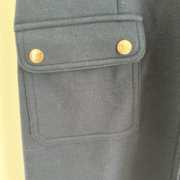 Tommy Hilfiger Dress Womens Size 4 Navy Sleeveless Shift Pockets Nautical Career - Picture 6 of 11